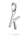 Thomas Sabo silver letter K charm pendant, imported from the UK