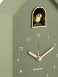 Karlsson Oro Cuckoo Alarm Clock luxury green, UK version