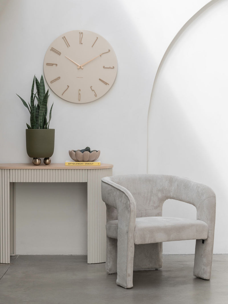 Karlsson off white Esmerado large wall clock, imported from the UK