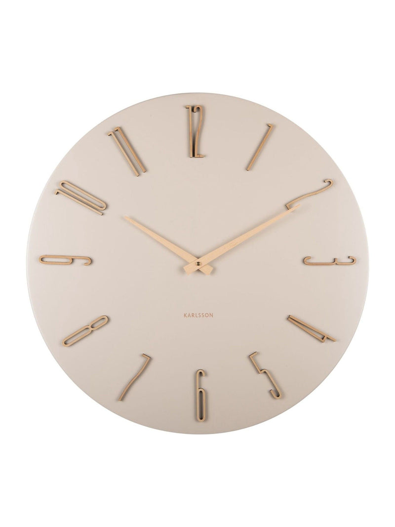 Karlsson off white Esmerado large wall clock, imported from the UK
