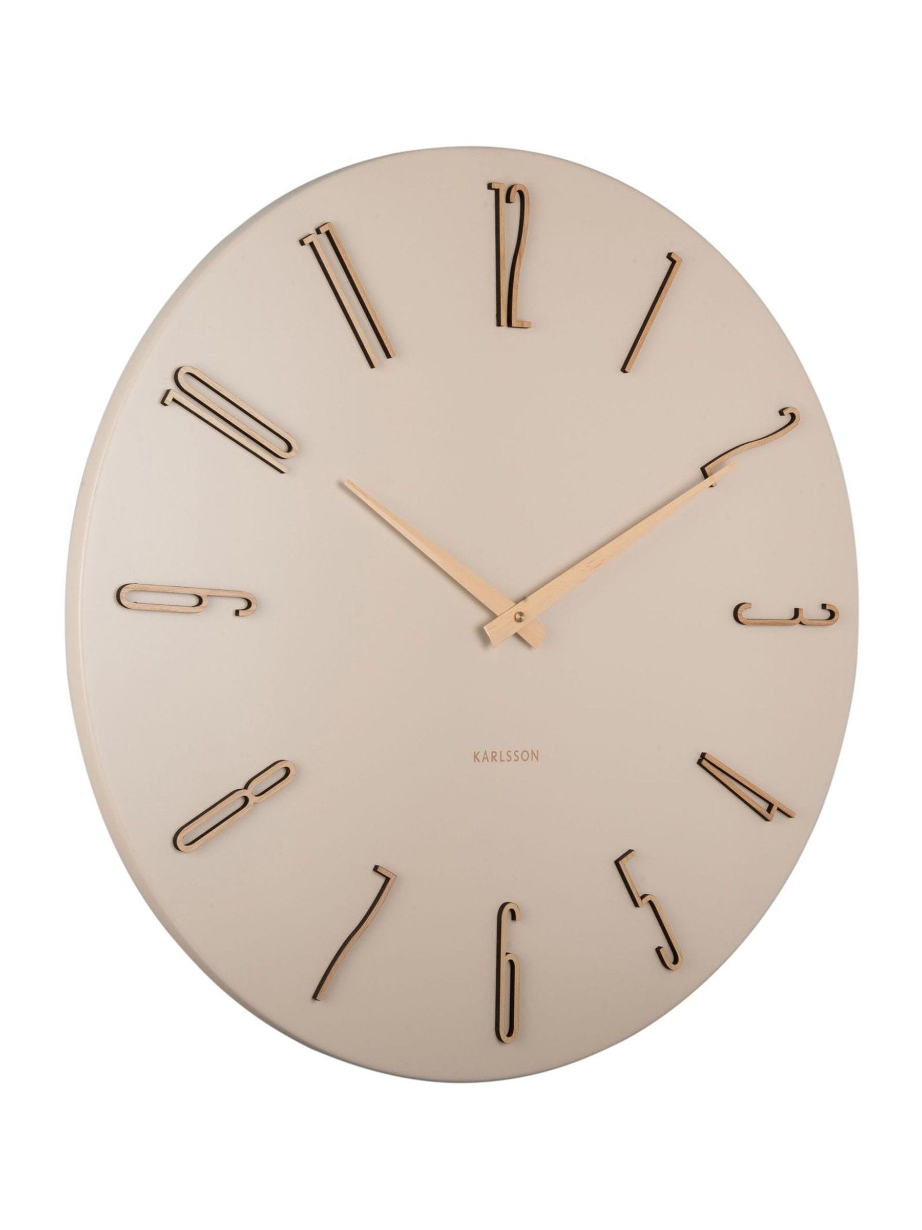 Karlsson off white Esmerado large wall clock, imported from the UK