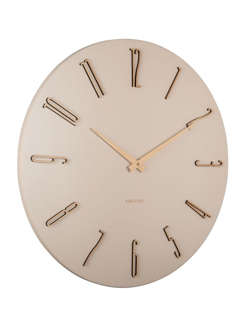 Karlsson off white Esmerado large wall clock, imported from the UK