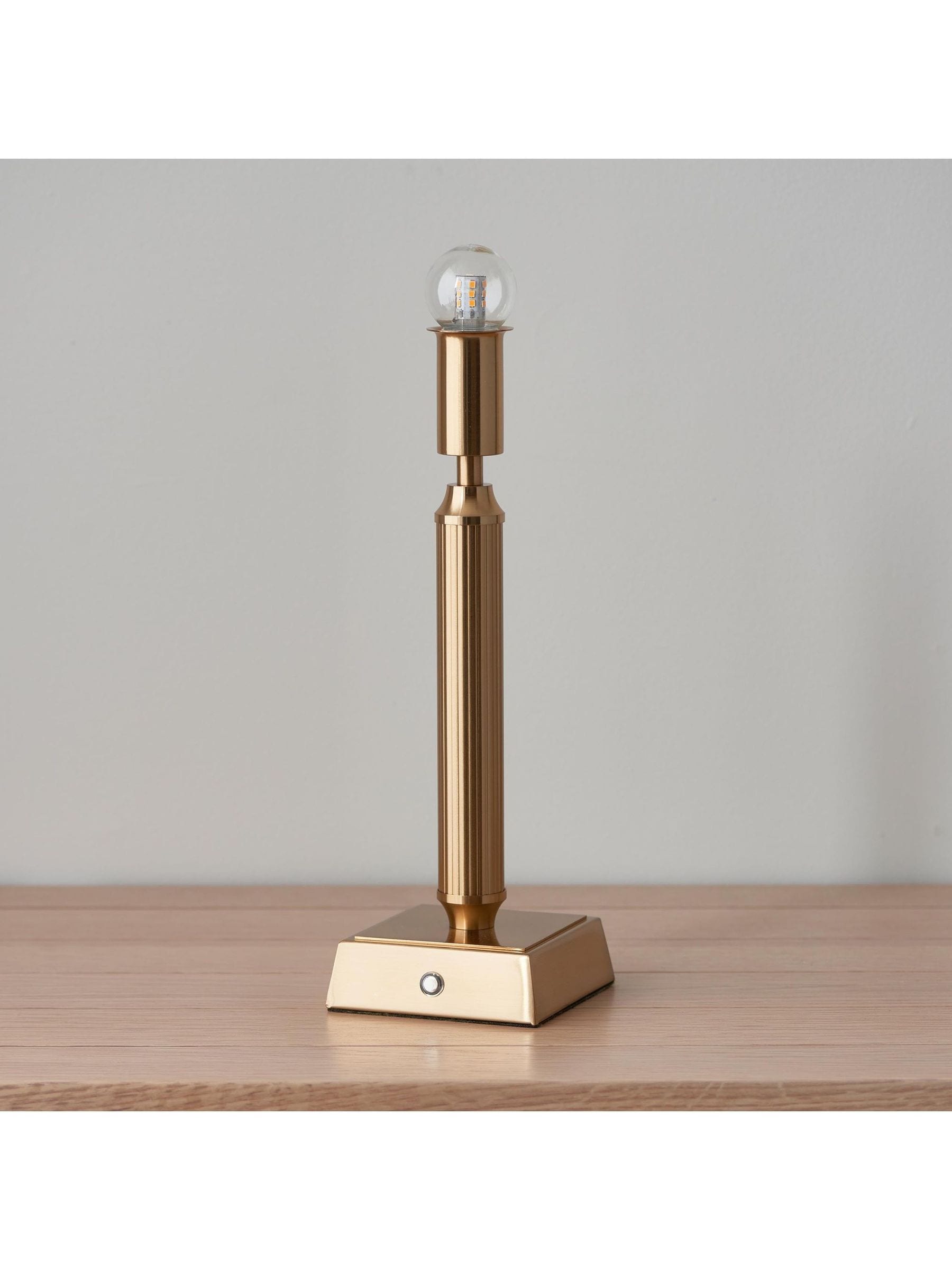 Gallery Home Tonie rechargeable table lamp aged brass (British brand)