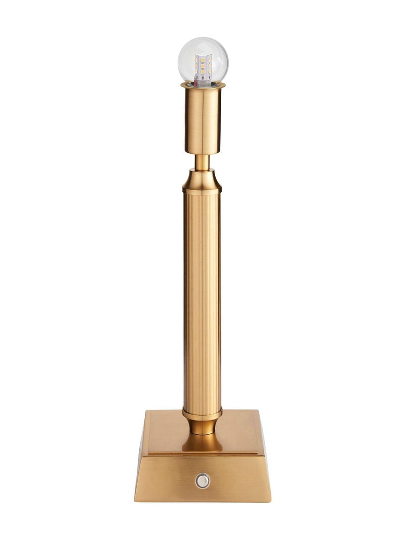 Gallery Home Tonie rechargeable table lamp aged brass (British brand)
