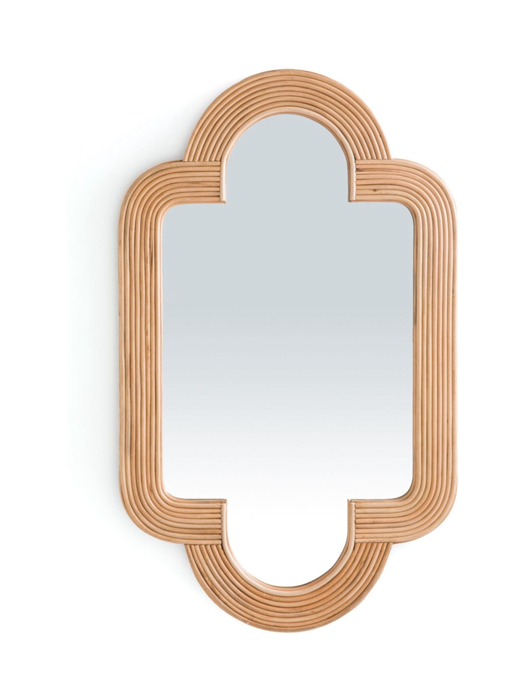 La Redoute Intérieurs Natural Rivia rattan mirror 120x73cm, imported from the UK