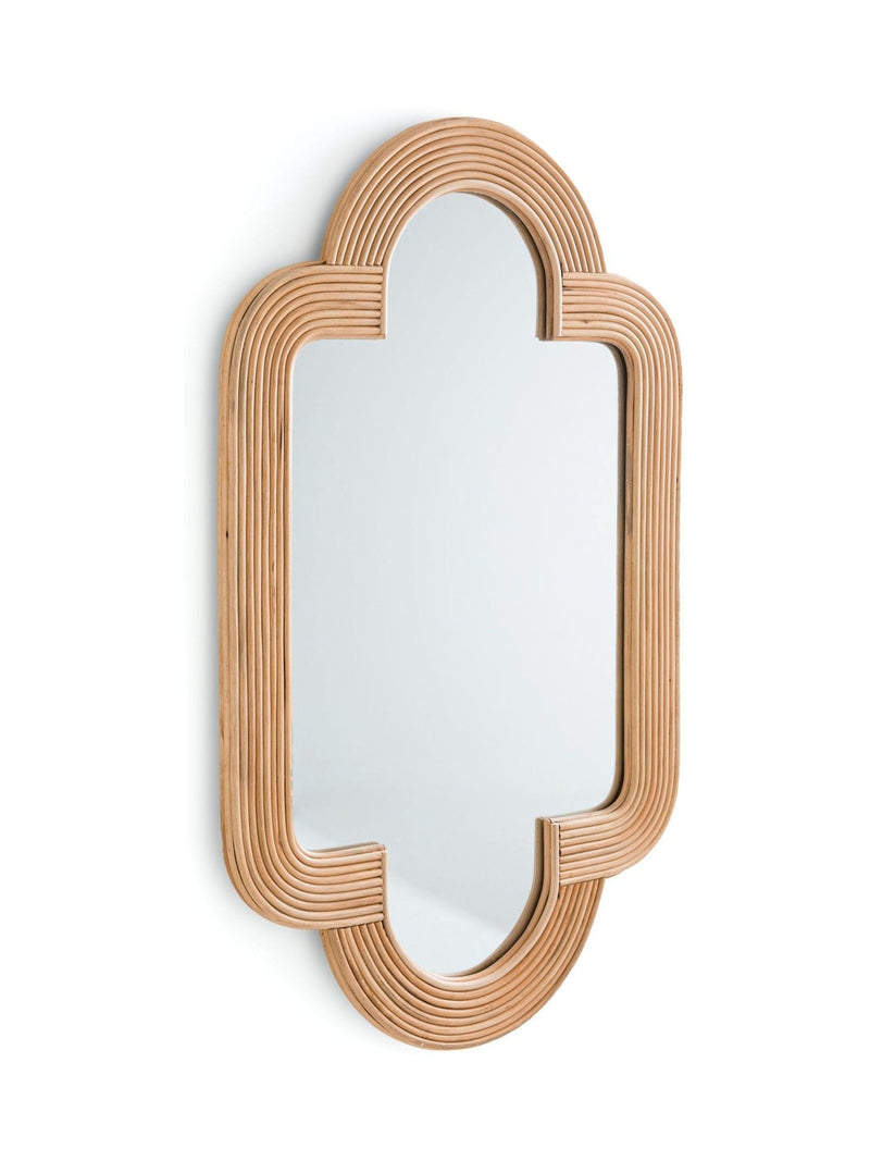 La Redoute Intérieurs Natural Rivia rattan mirror 120x73cm, imported from the UK