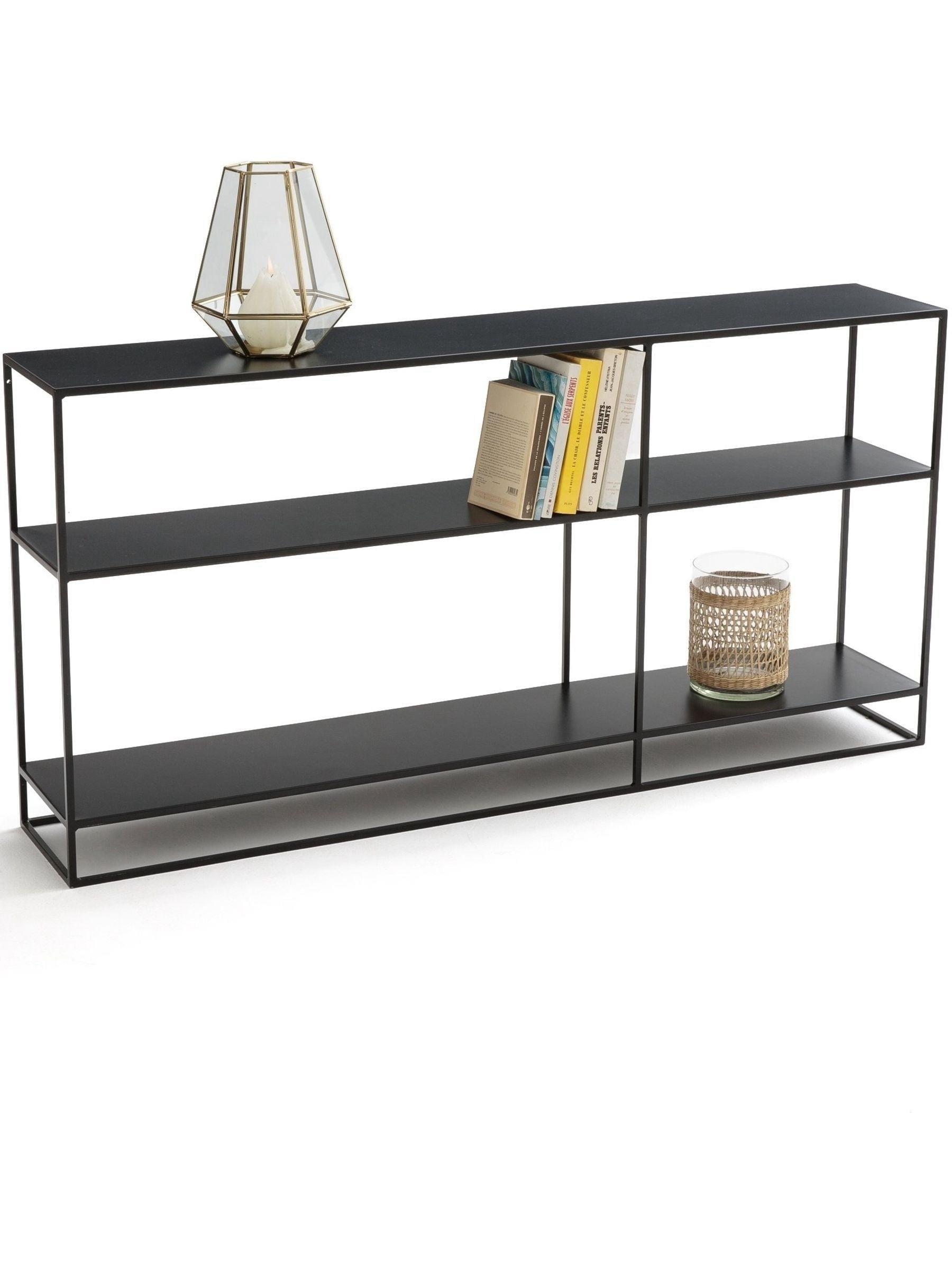 La Redoute black industrial bookshelf 70x140cm, UK version