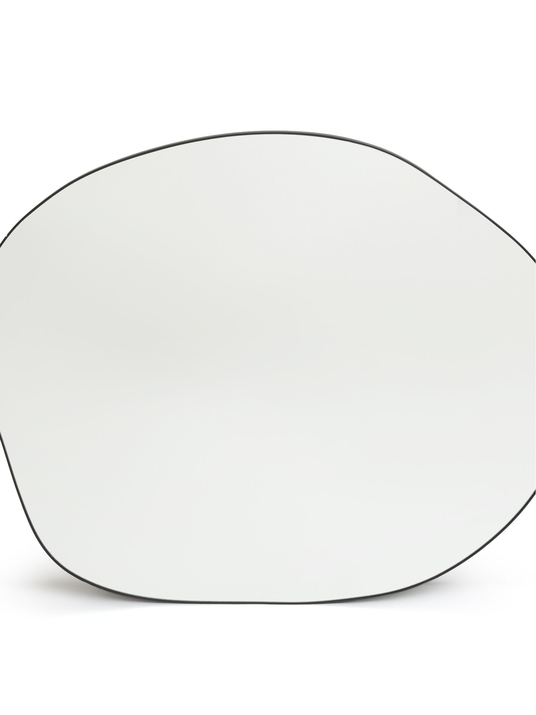 La Redoute Intérieurs Ornica shaped brass mirror 120x100cm, UK version