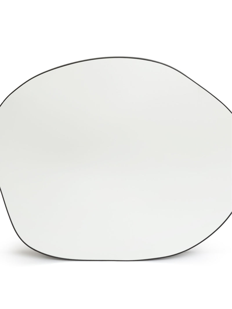 La Redoute Intérieurs Ornica shaped brass mirror 120x100cm, UK version