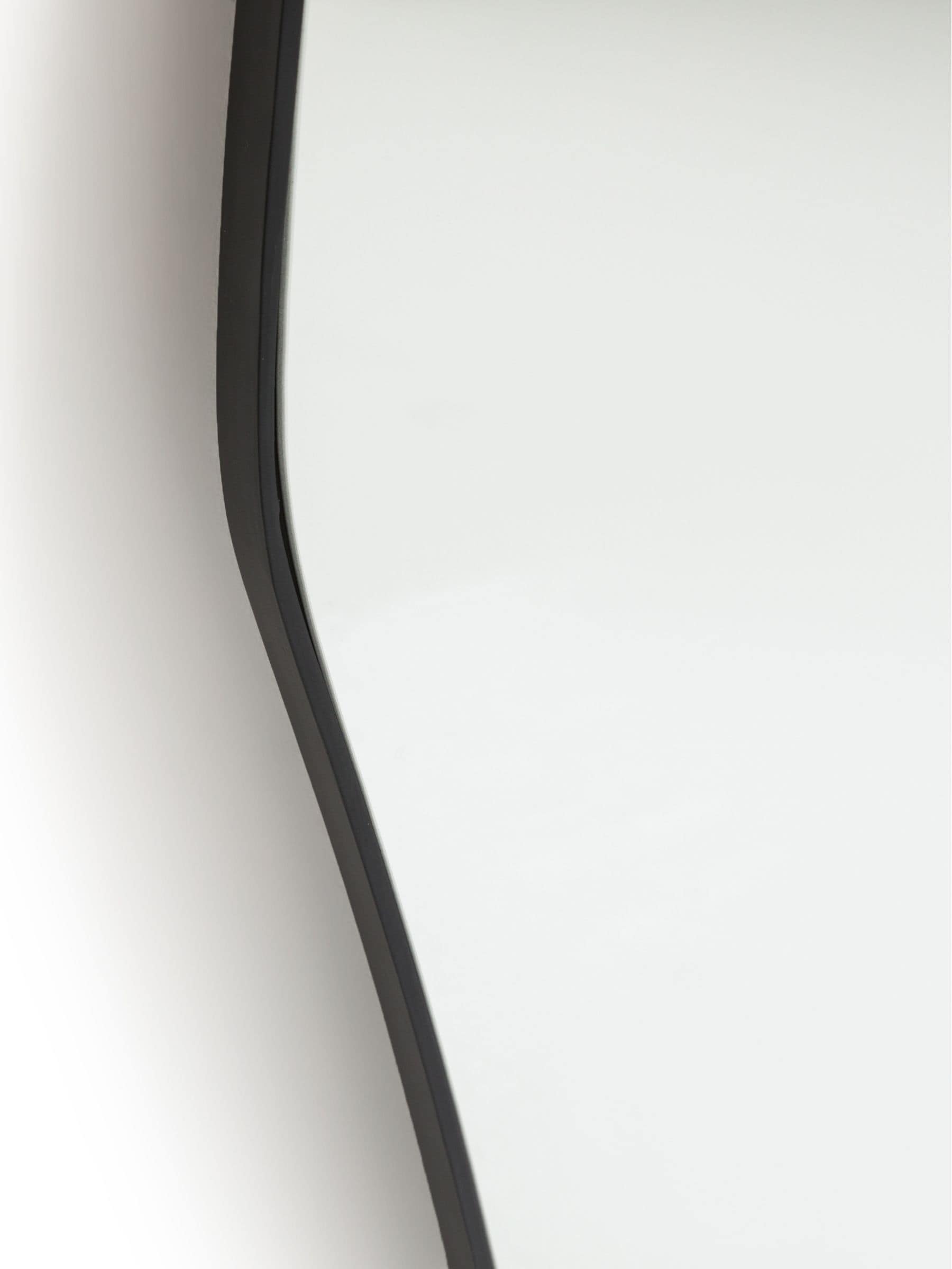 La Redoute Intérieurs Ornica shaped brass mirror 120x100cm, UK version