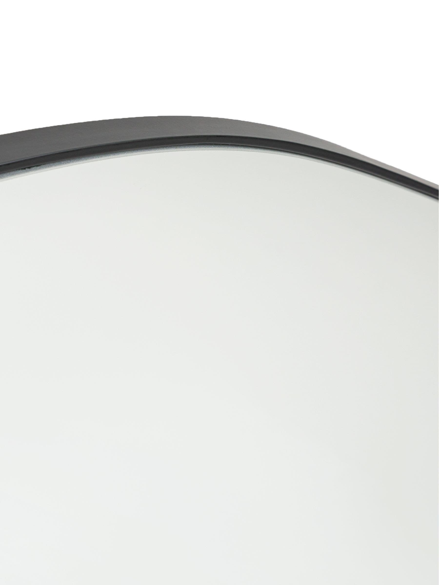 La Redoute Intérieurs Ornica shaped brass mirror 120x100cm, UK version