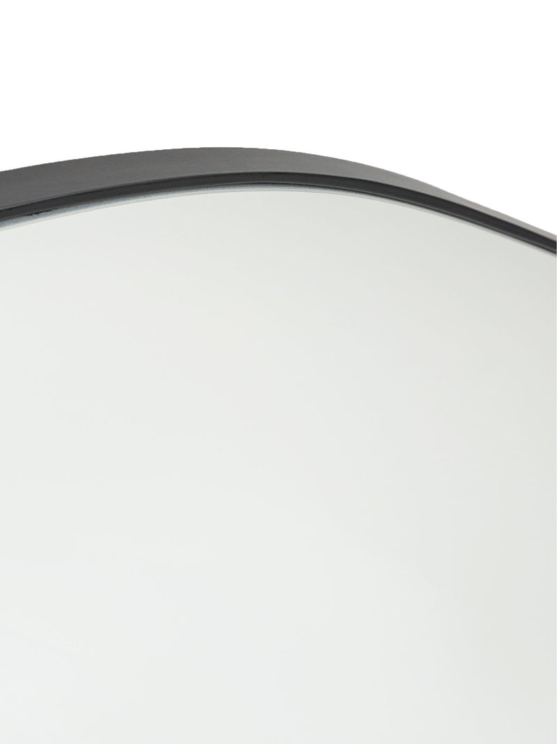 La Redoute Intérieurs Ornica shaped brass mirror 120x100cm, UK version