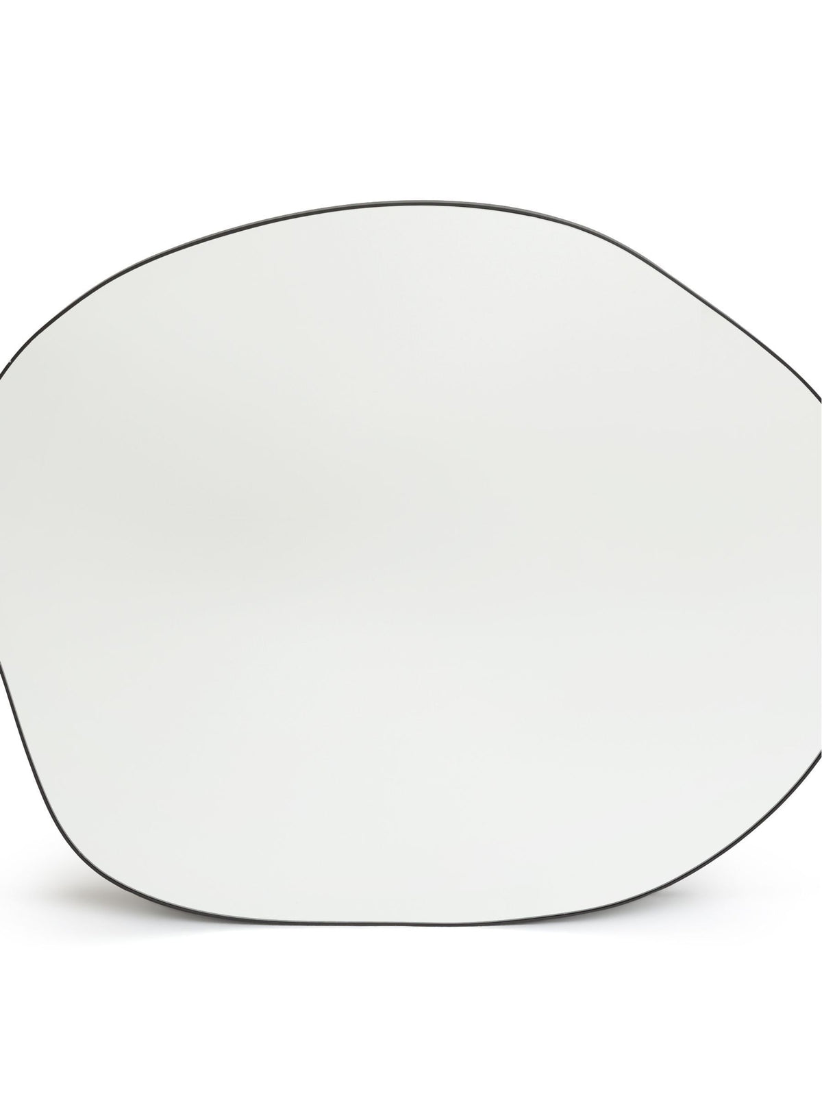 La Redoute Intérieurs Ornica shaped brass mirror 120x100cm, UK version