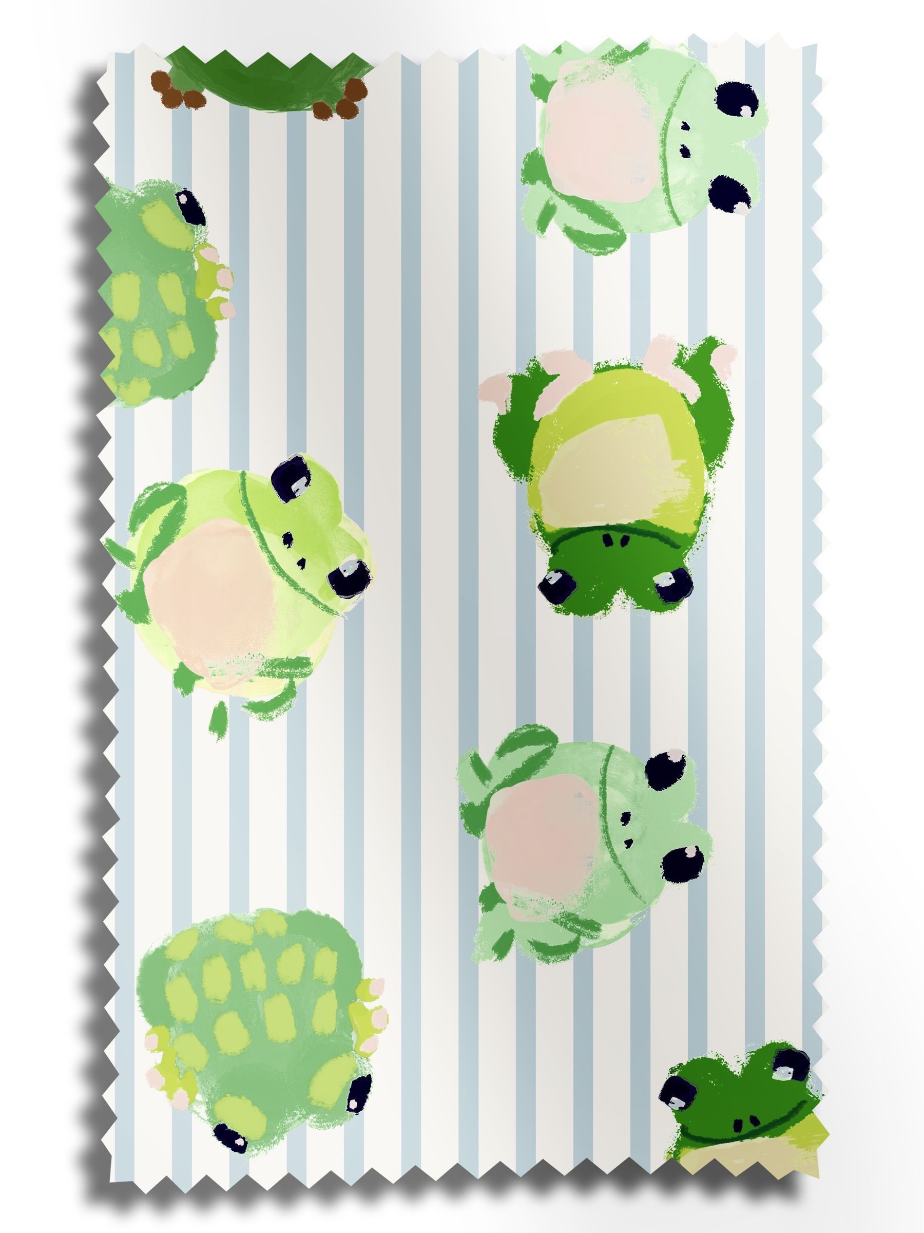 Wee Blue Bell Little Frogs roller blind (British brand)