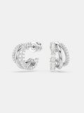 Swarovski Hyperbola earrings rhodium plated cubic zirconia, imported from the UK