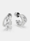 Swarovski Hyperbola earrings rhodium plated cubic zirconia, imported from the UK