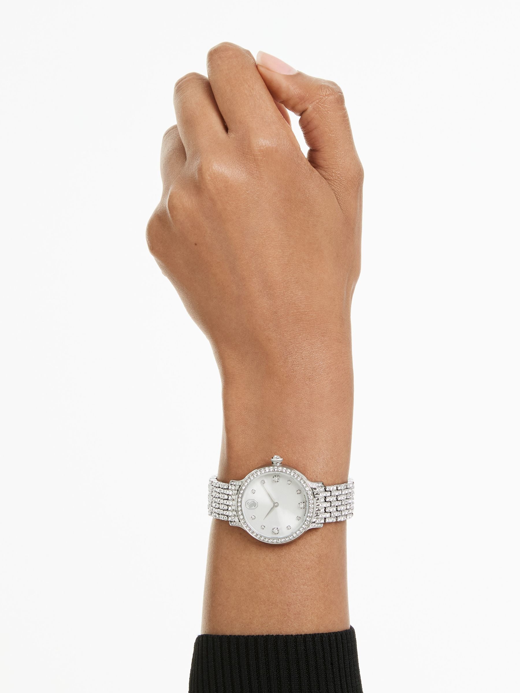 Swarovski Imber silver tone crystal watch - British product