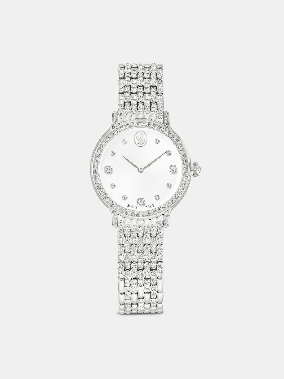 Swarovski Imber silver tone crystal watch - British product