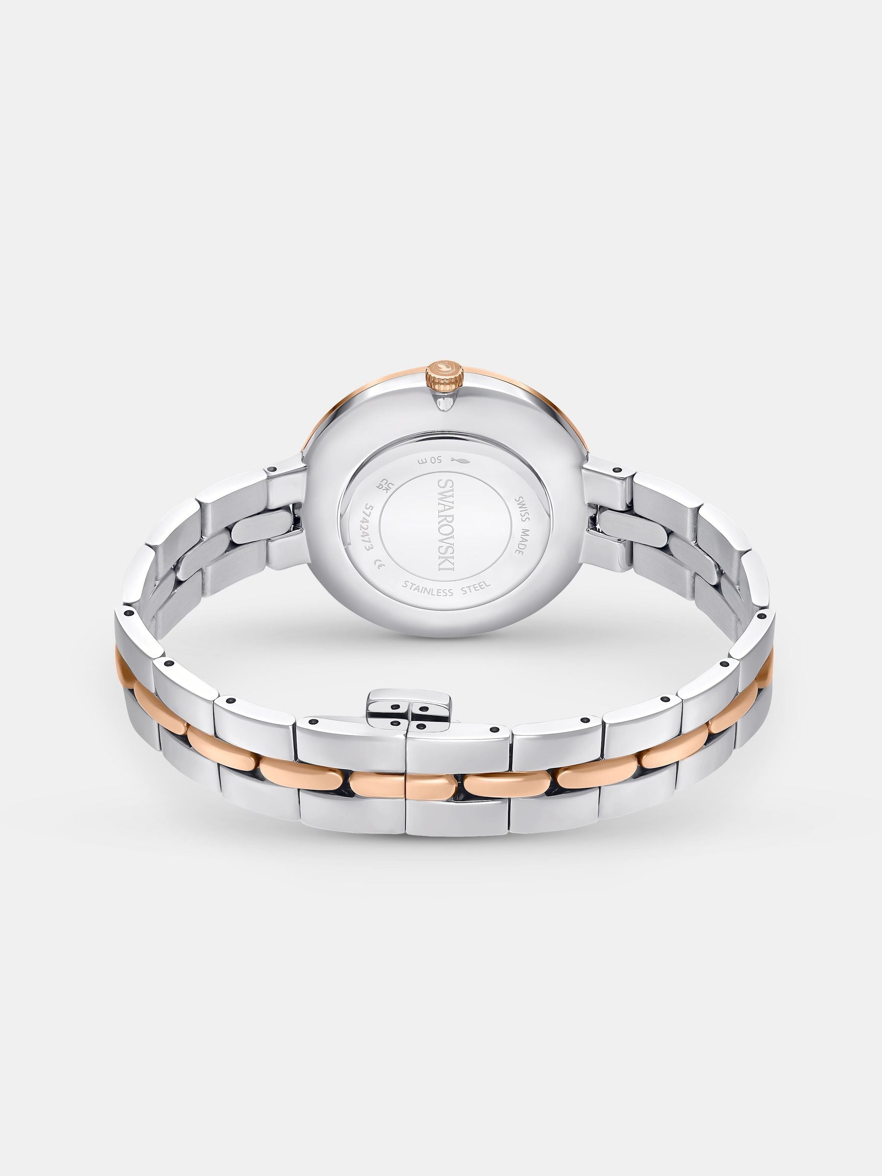 Swarovski Cosmopolitan watch with crystals and rose gold-tone (British brand)
