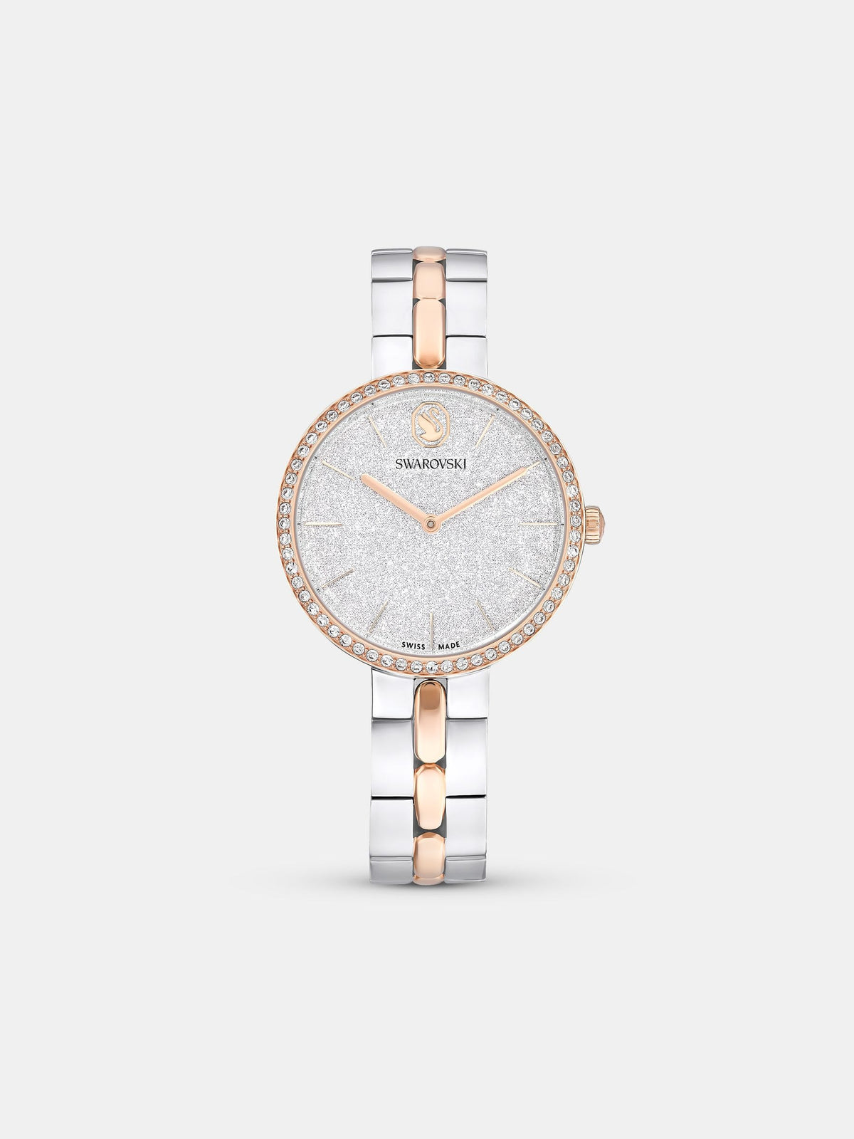 Swarovski Cosmopolitan watch with crystals and rose gold-tone (British brand)