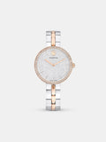 Swarovski Cosmopolitan watch with crystals and rose gold-tone (British brand)