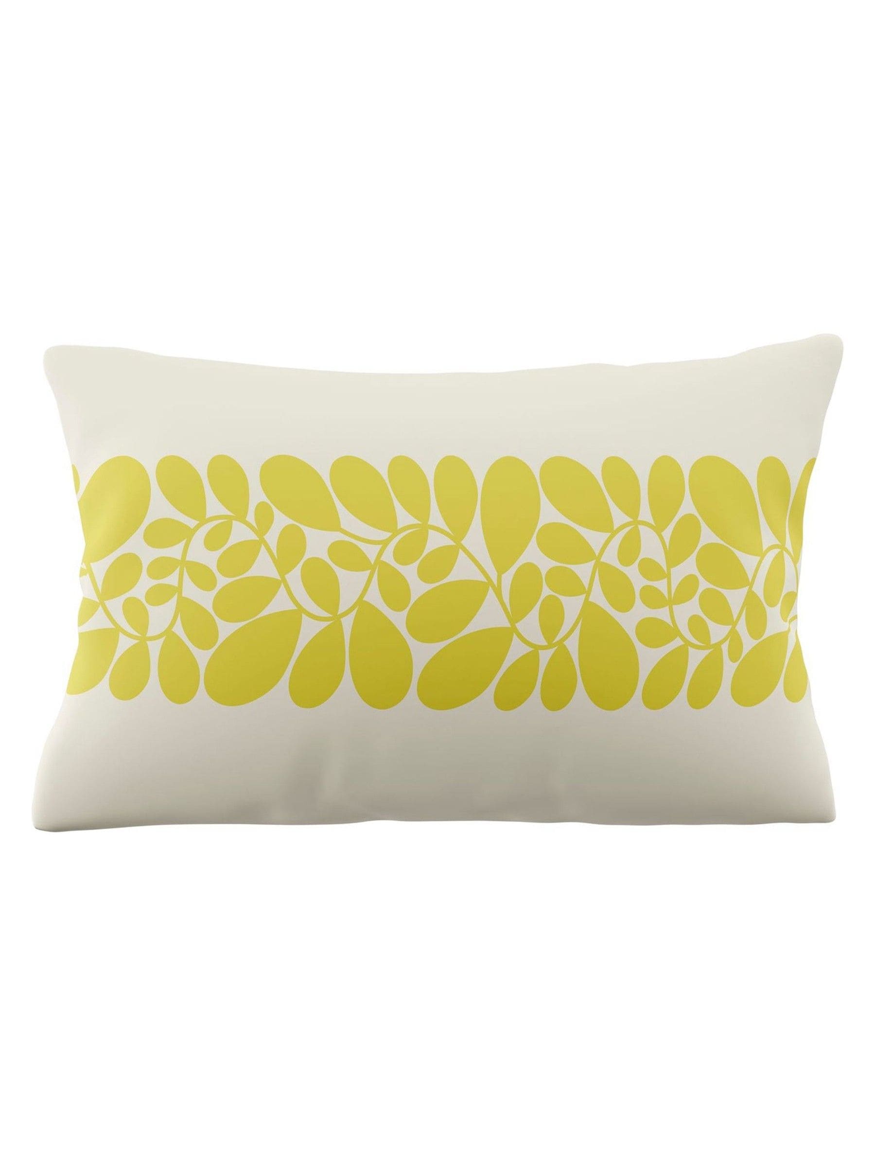 Orla Kiely yellow sycamore stripe pillowcases set of 2 (British brand)