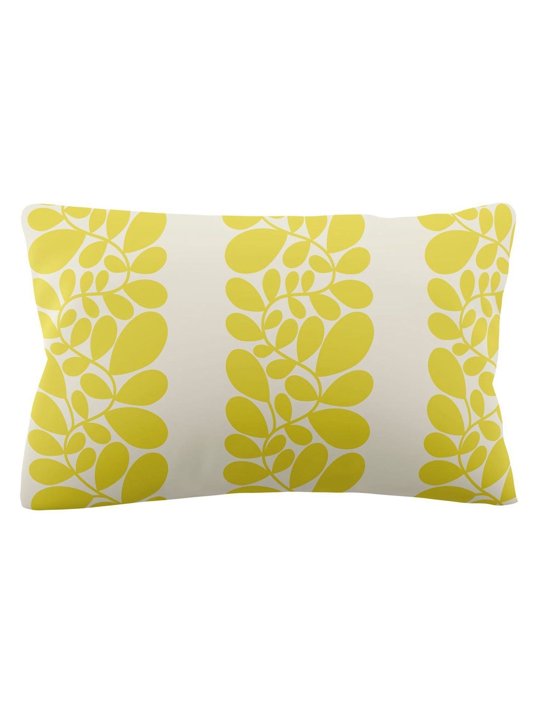 Orla Kiely yellow sycamore stripe pillowcases set of 2 (British brand)
