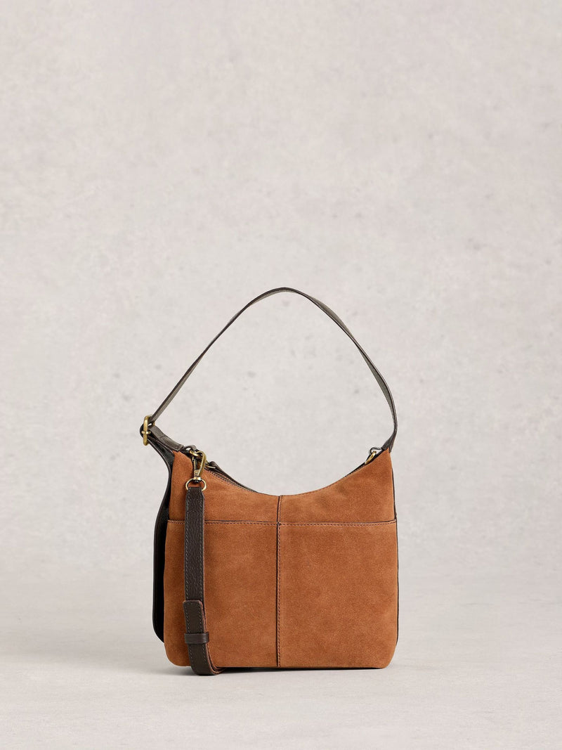 White Stuff Black Mini Sophia Leather Cross-Body Bag