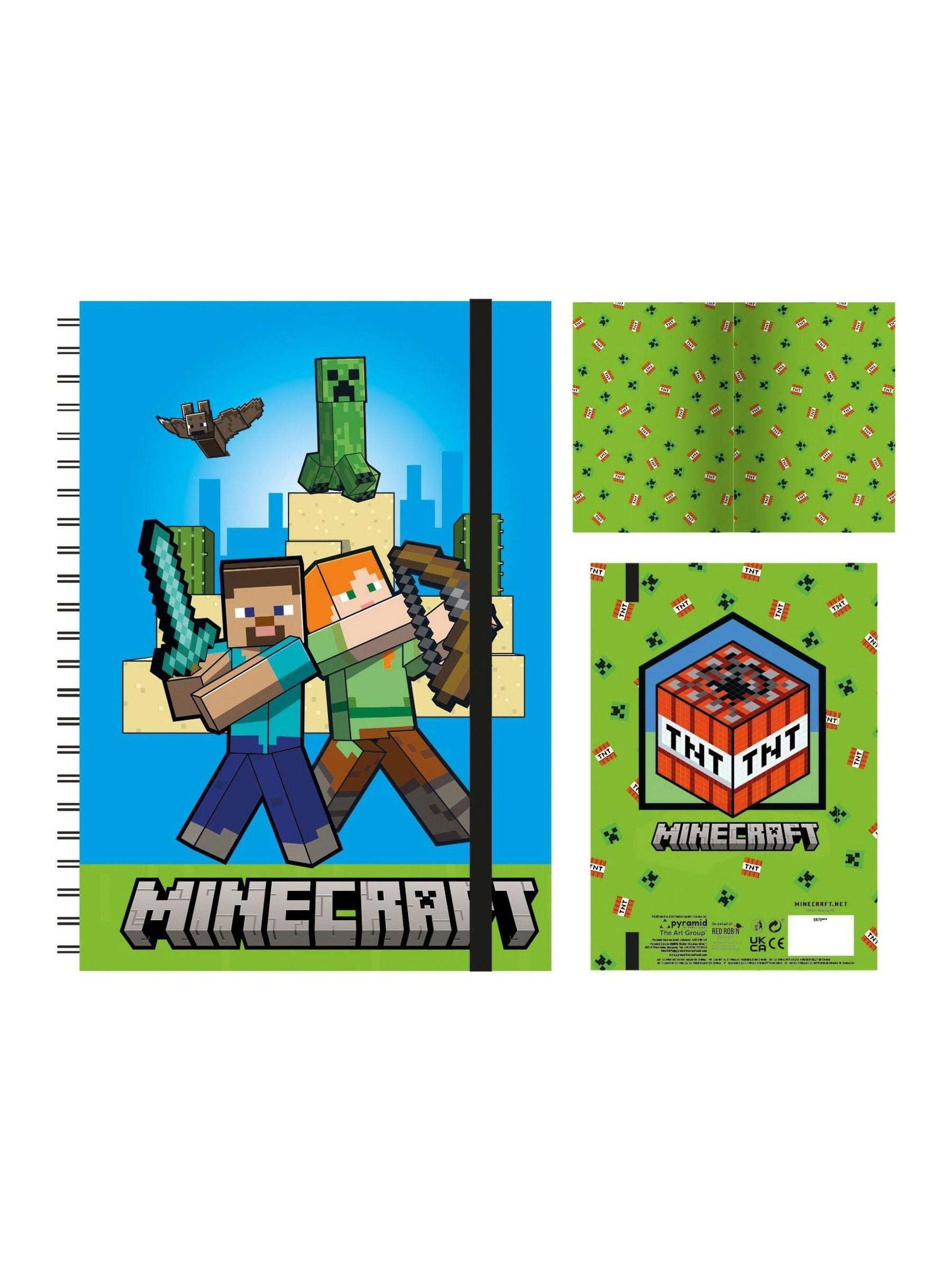 Pyramid International Minecraft stationery gift set green (British brand)