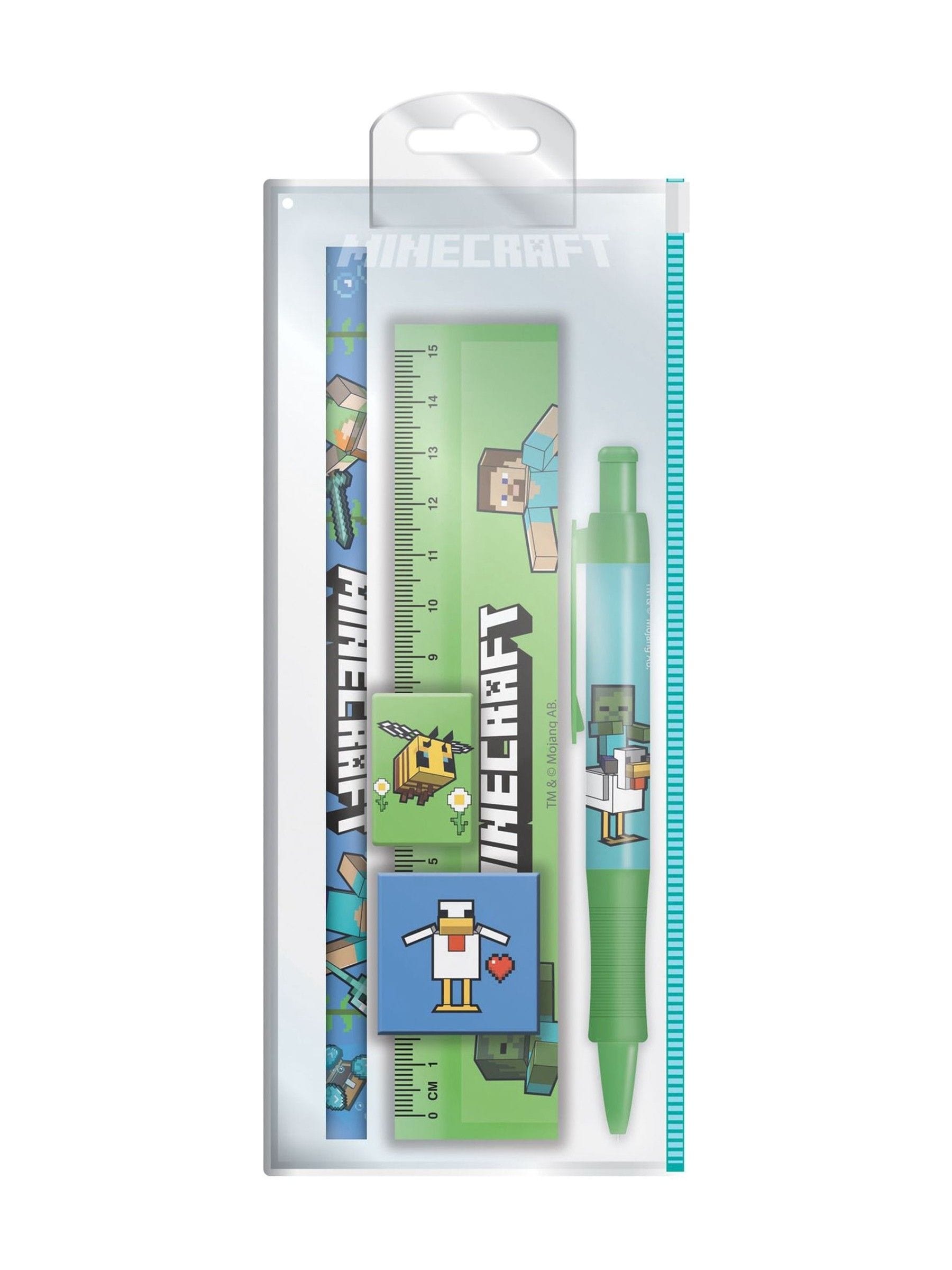 Pyramid International Minecraft stationery gift set green (British brand)