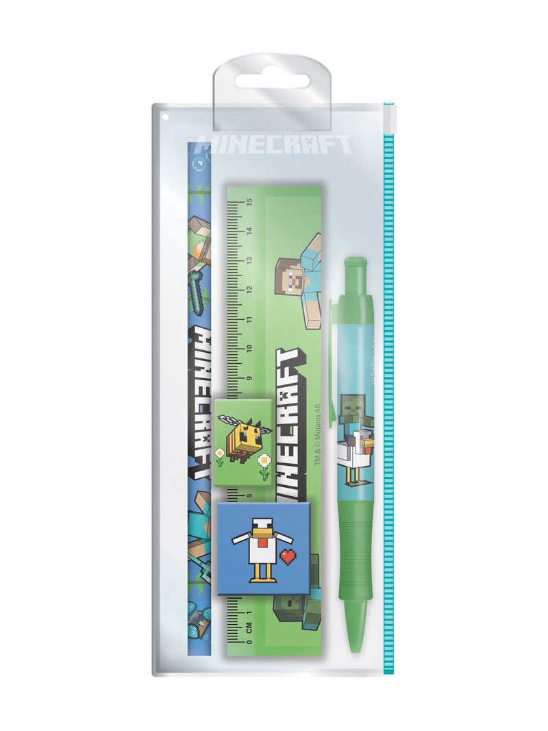 Pyramid International Minecraft stationery gift set green (British brand)