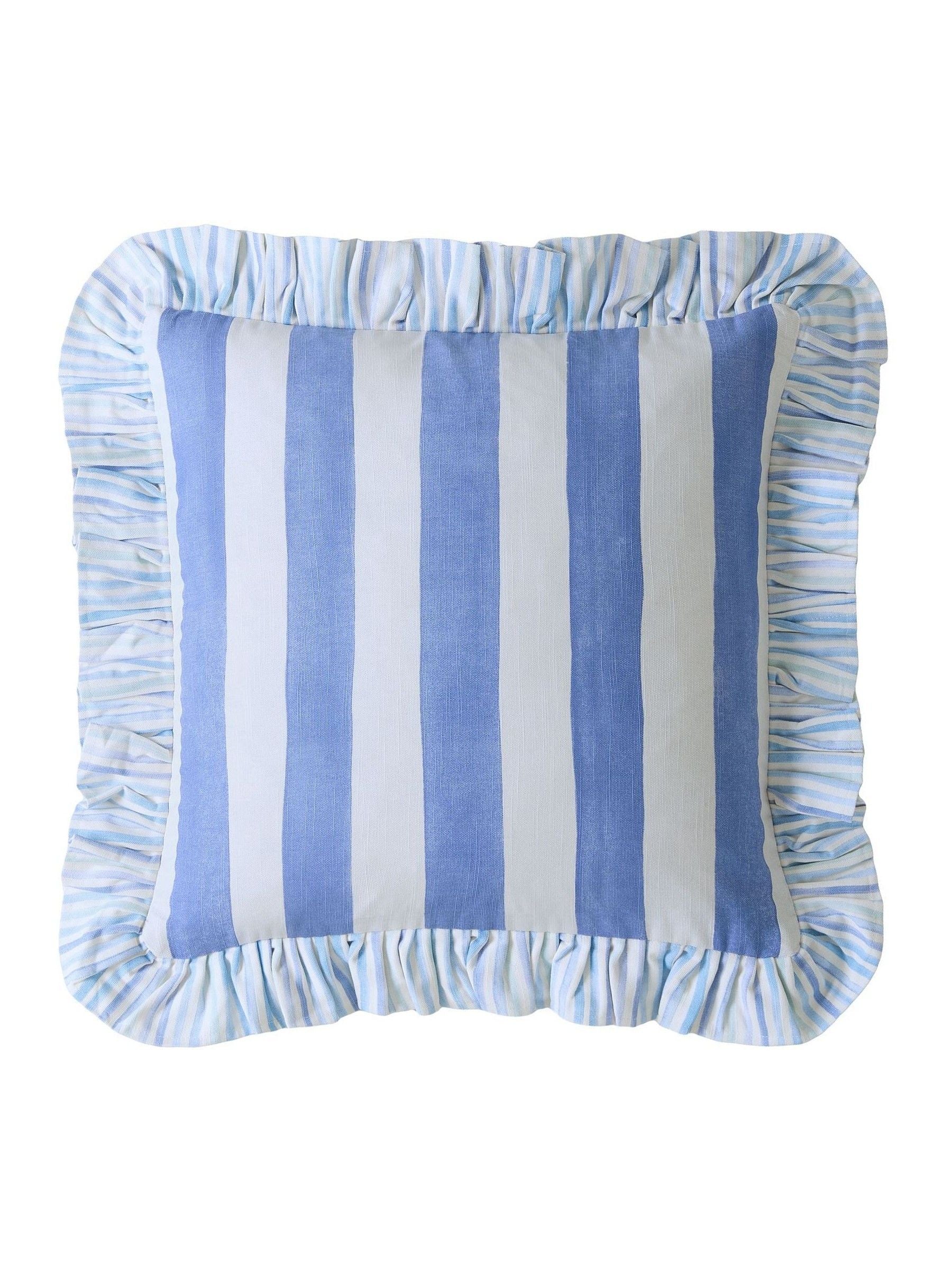 Bluebellgray Sunday Stripe cushion 45x45cm (British brand)