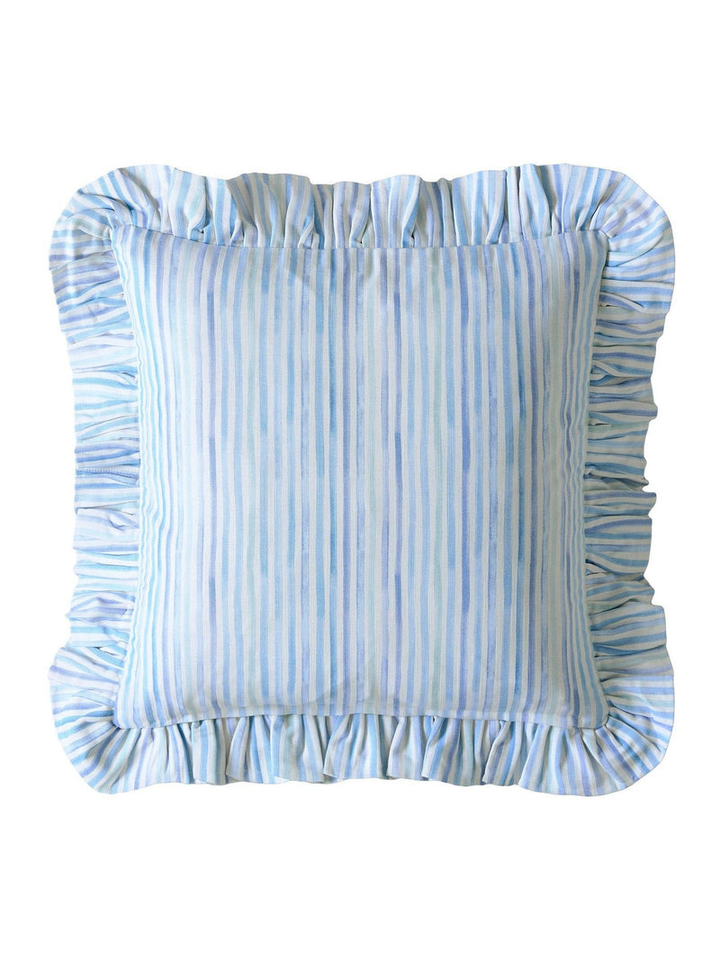 Bluebellgray Sunday Stripe cushion 45x45cm (British brand)
