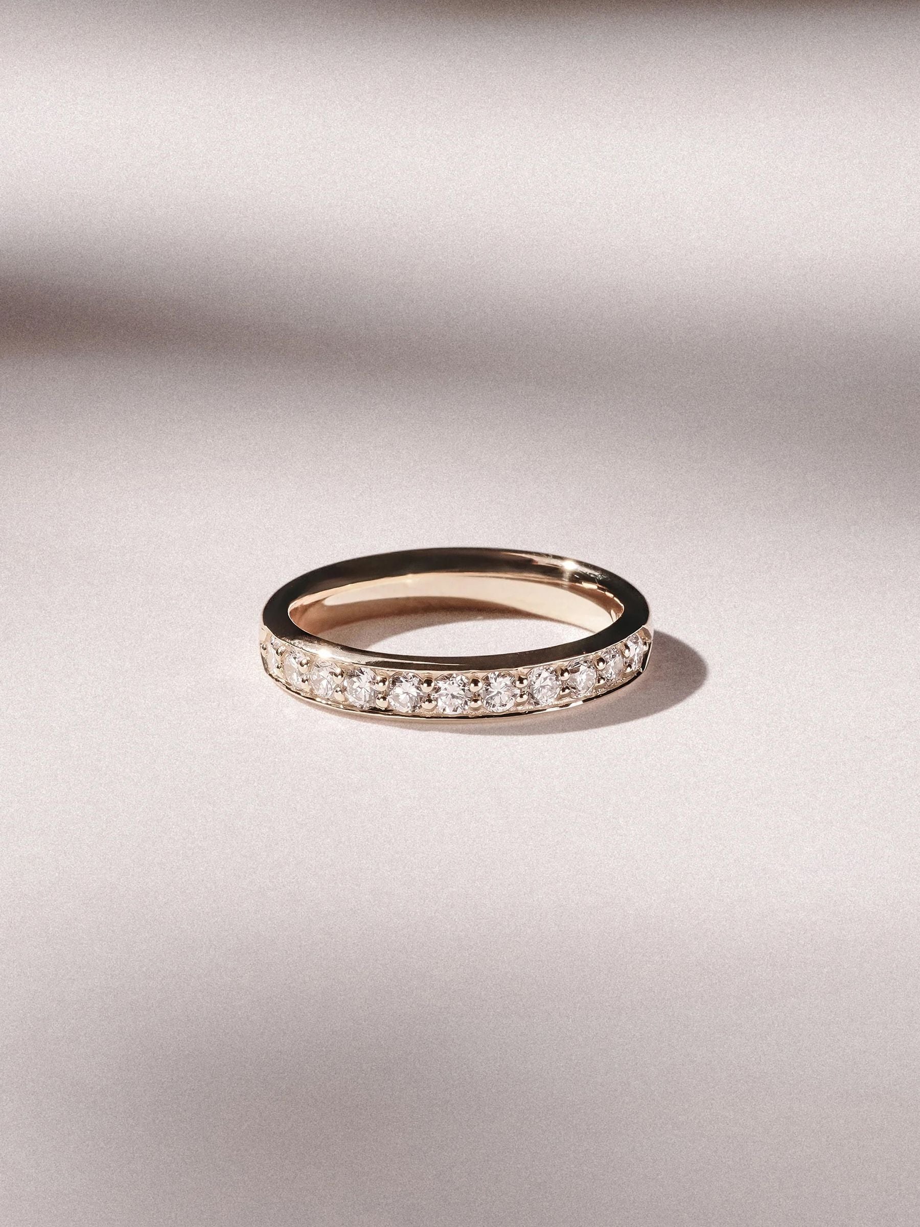 The Diamond Store lab diamond half eternity ring 0.50ct (British brand)