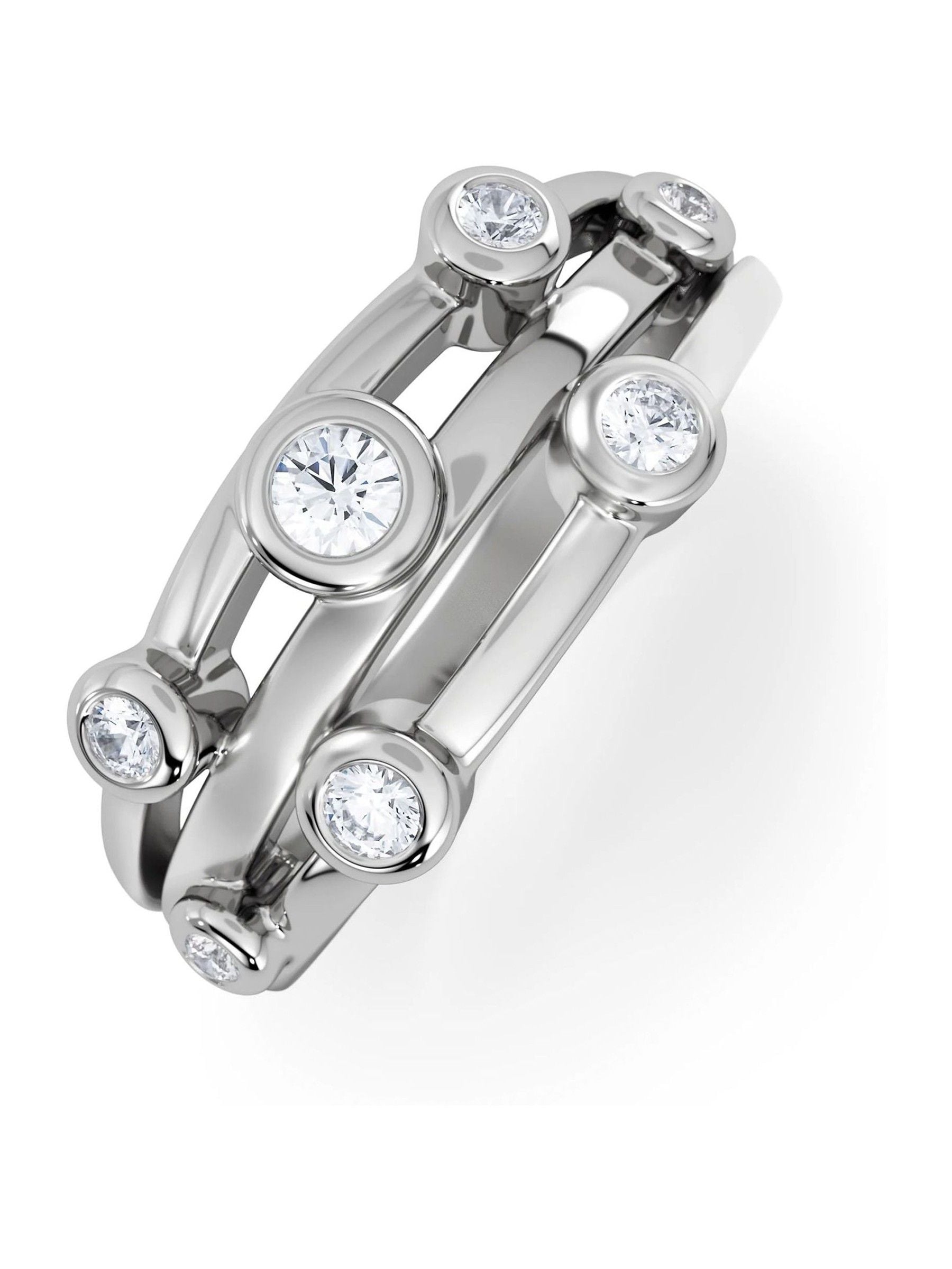 The Diamond Store lab diamond rain drop ring, UK version