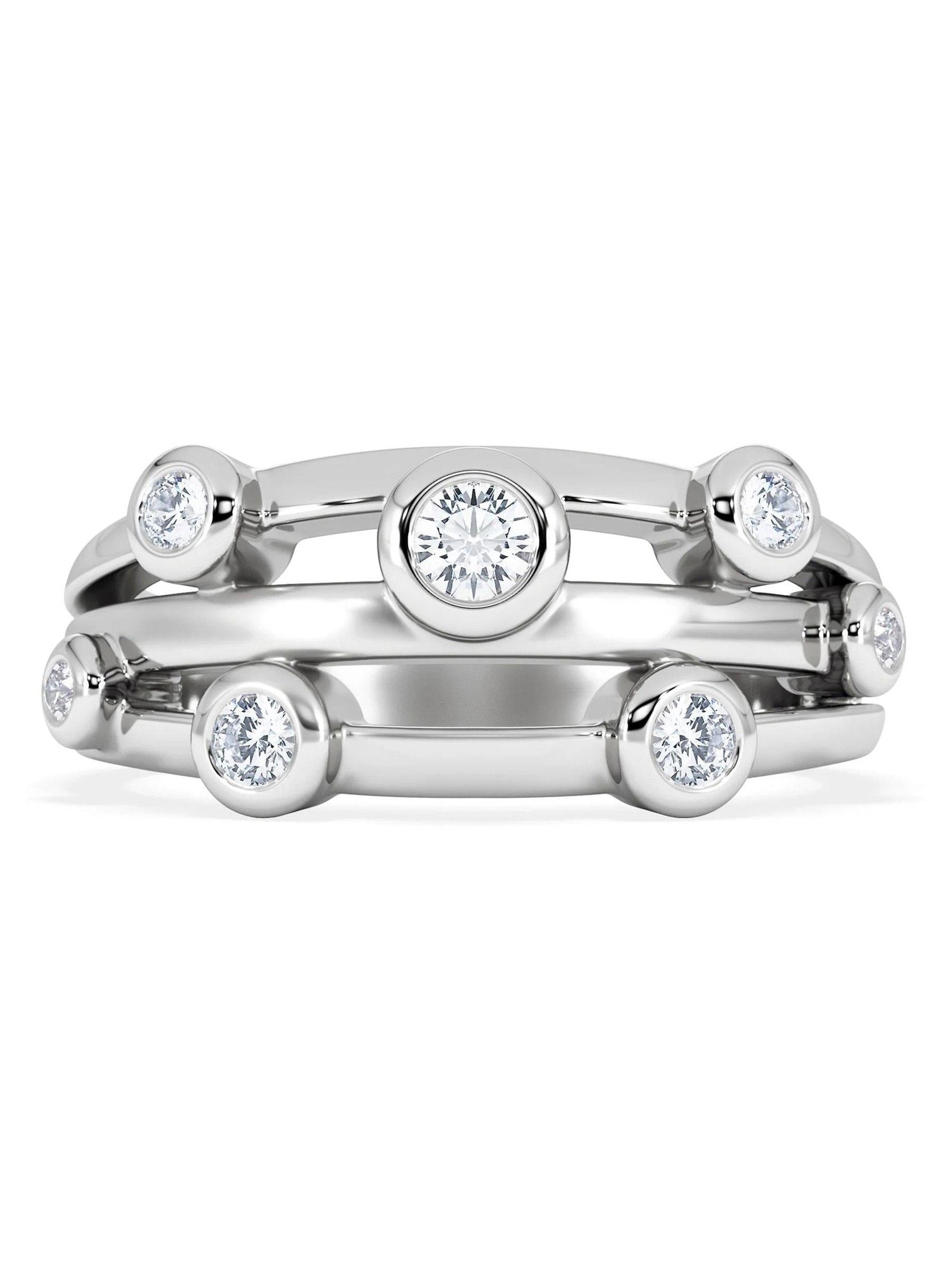 The Diamond Store lab diamond rain drop ring, UK version