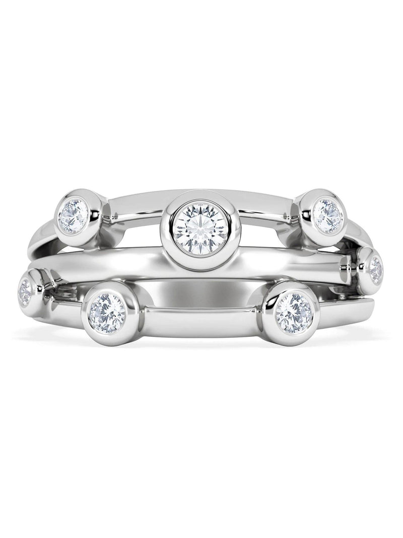 The Diamond Store lab diamond rain drop ring, UK version
