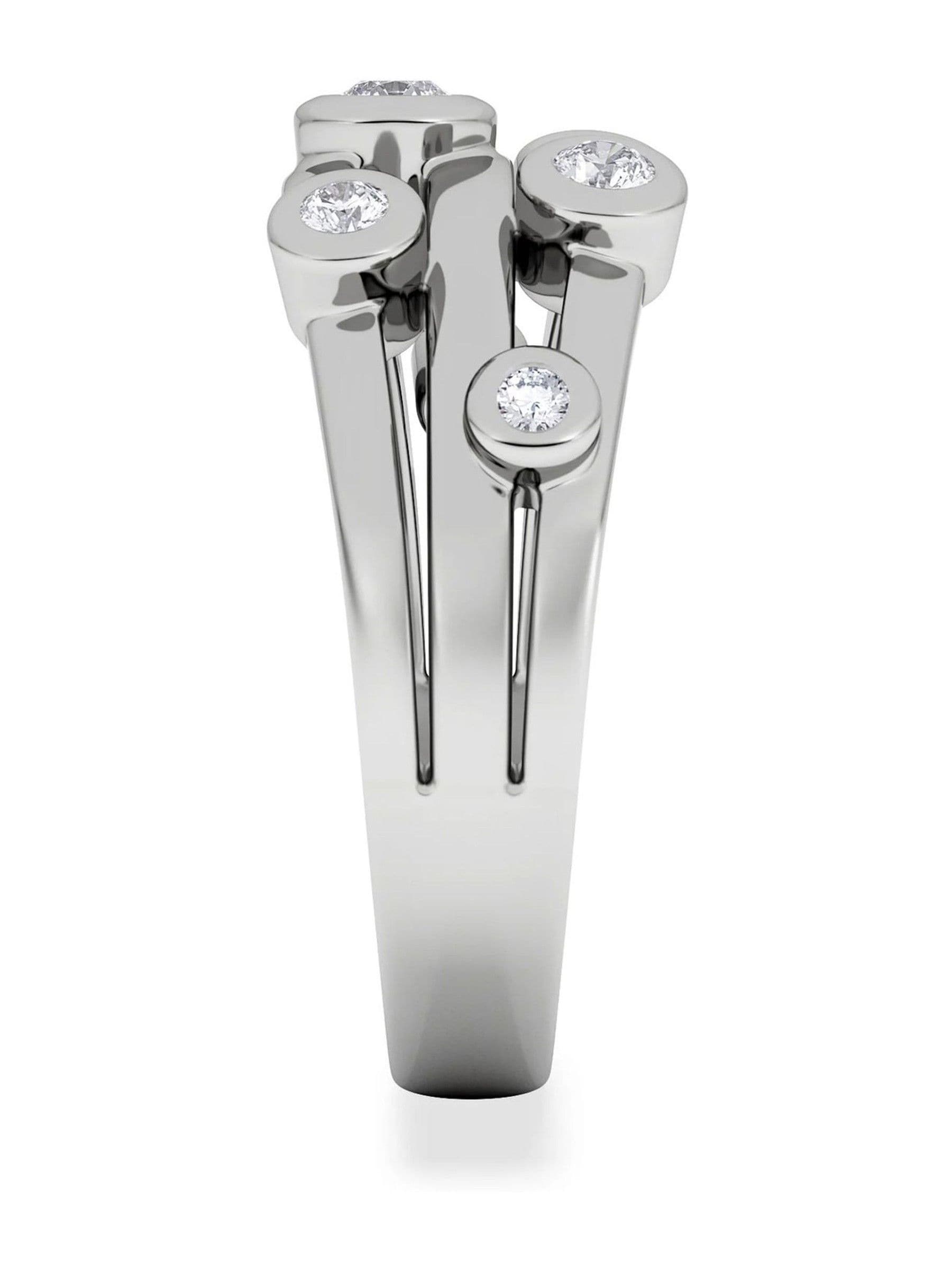 The Diamond Store lab diamond rain drop ring, UK version