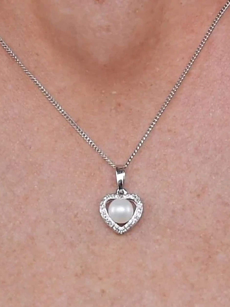 The Diamond Store Stellato pearl diamond pendant, imported from the UK