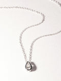 The Diamond Store teardrop solitaire pendant necklace 0.25ct, imported from the UK