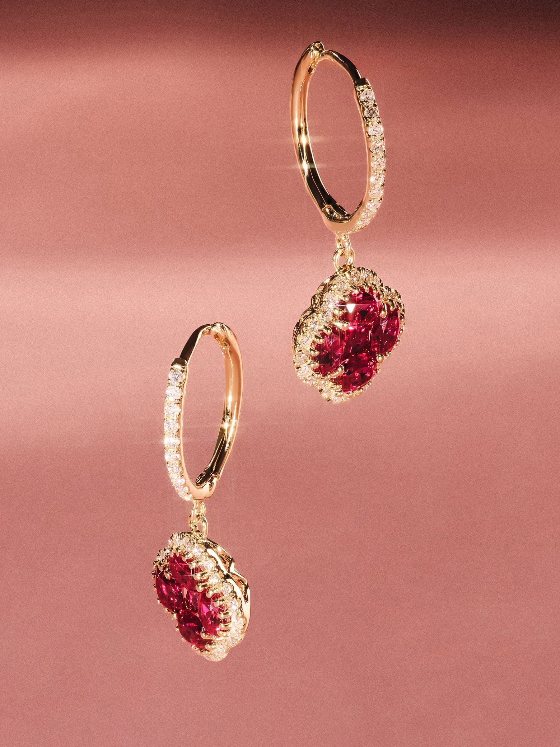 The Diamond Store lab emerald earrings 1.50ct 18k gold vermeil - British product