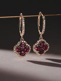 The Diamond Store lab emerald earrings 1.50ct 18k gold vermeil - British product