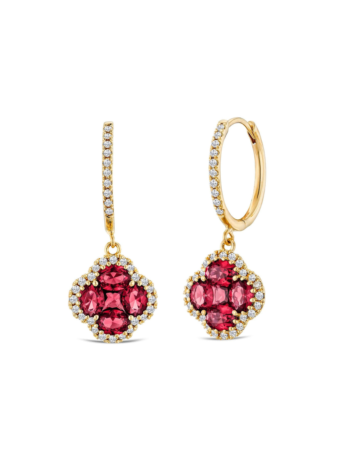 The Diamond Store lab emerald earrings 1.50ct 18k gold vermeil - British product