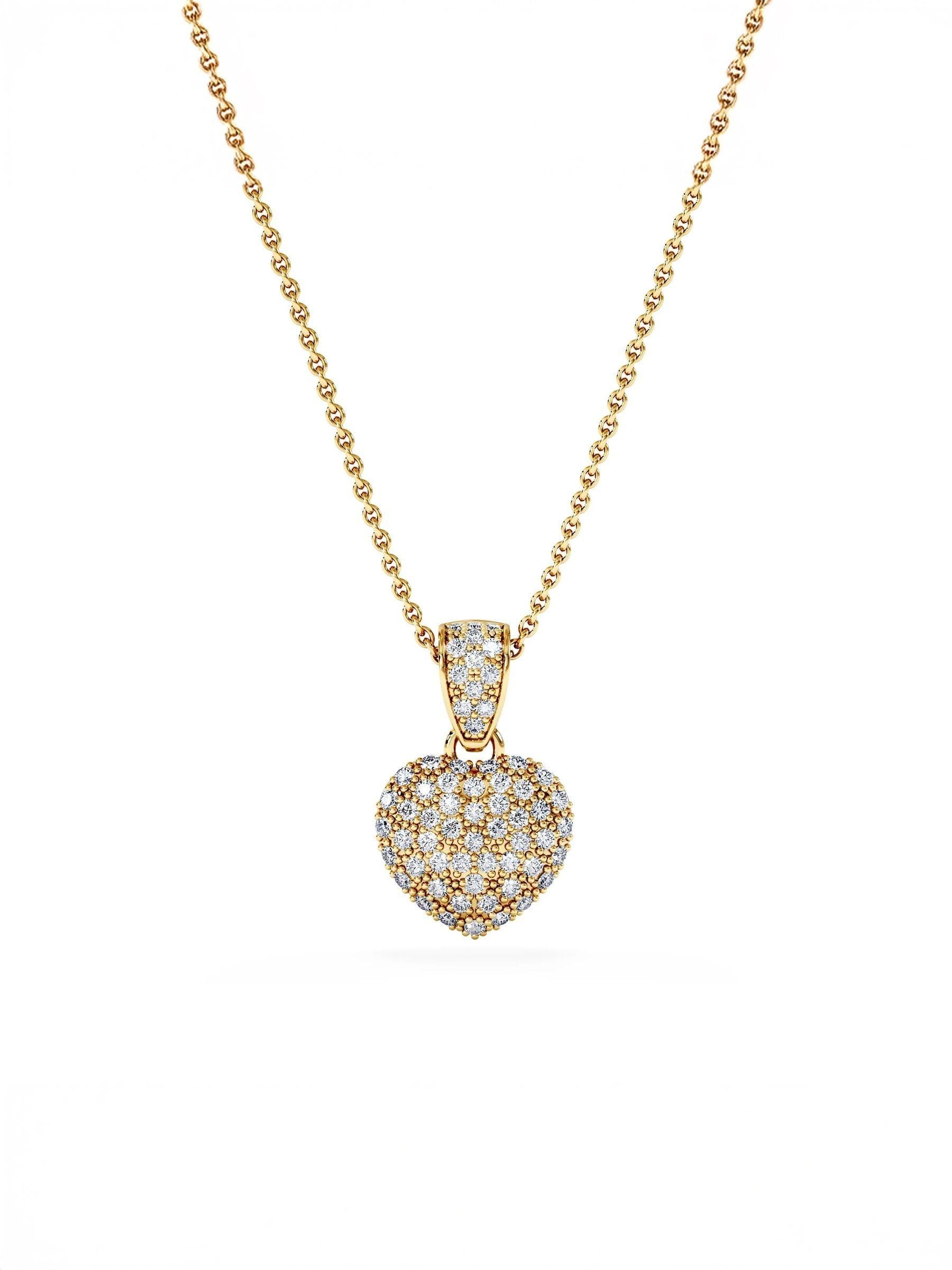 The Diamond Store heart lab diamond necklace 0.50ct - British product