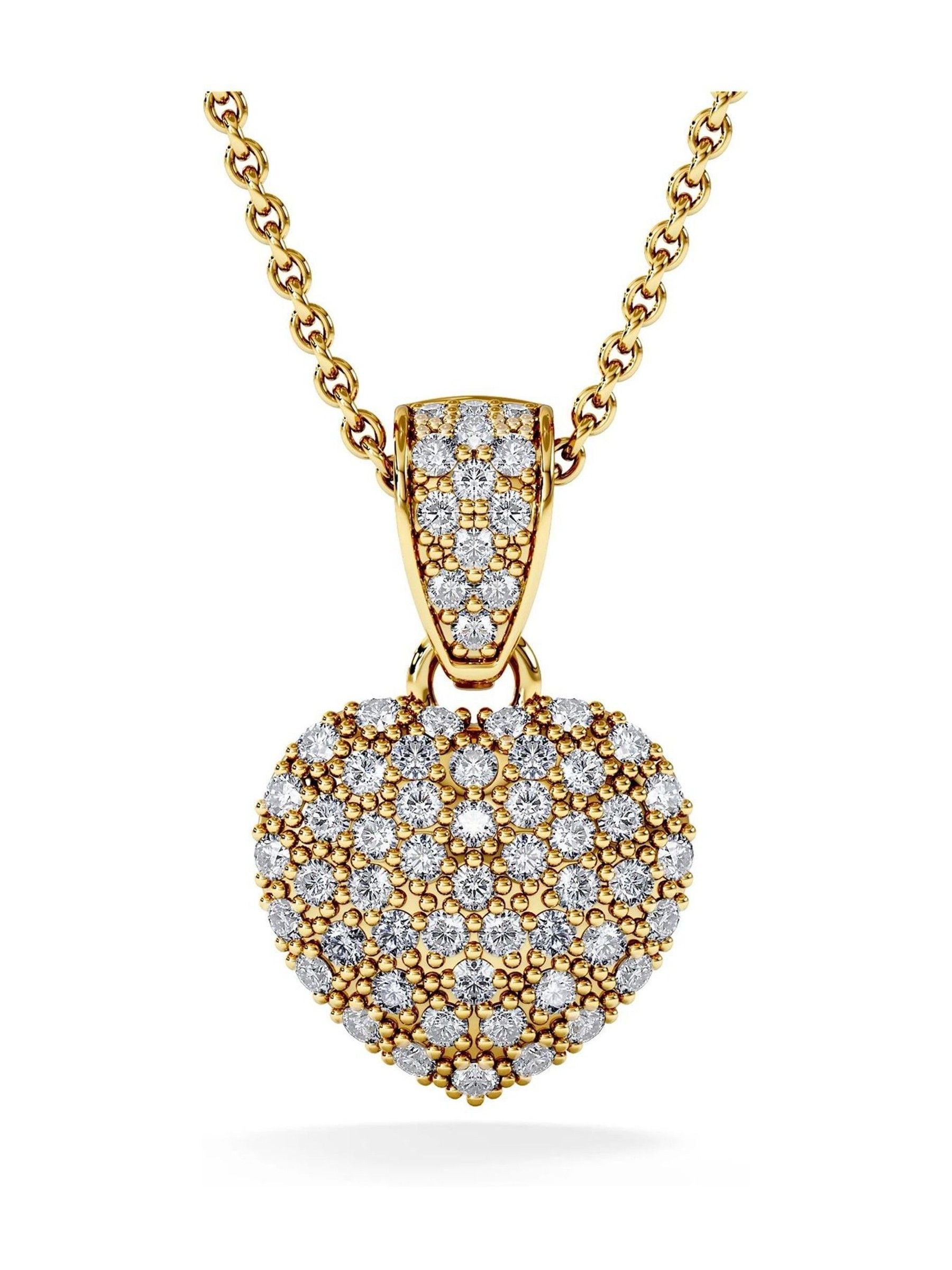 The Diamond Store heart lab diamond necklace 0.50ct - British product