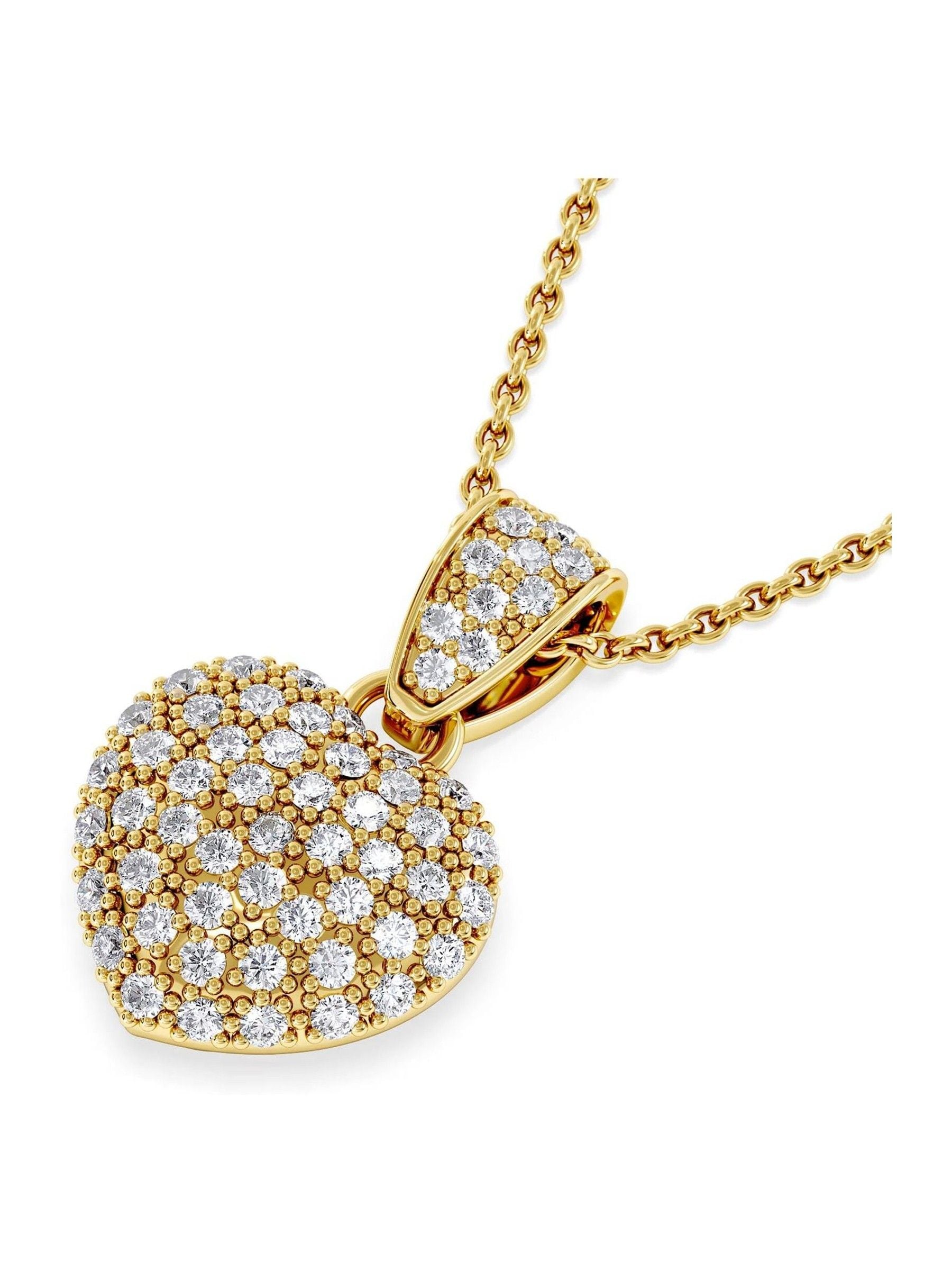 The Diamond Store heart lab diamond necklace 0.50ct - British product