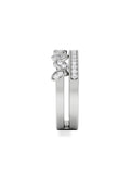 The Diamond Store sterling silver interlocking marquise stacking ring 0.25ct, UK version