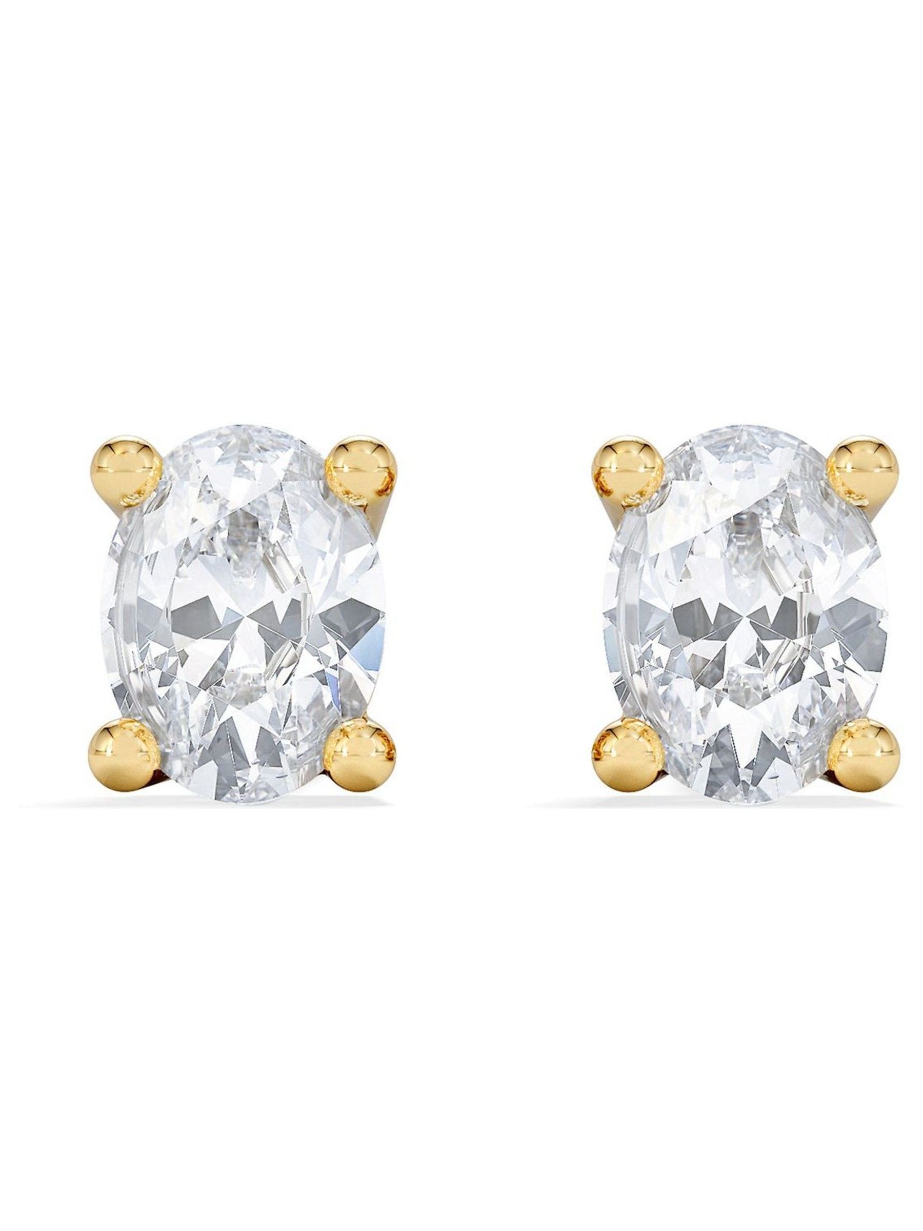 The Diamond Store oval cut lab diamond stud earrings 0.30ct, imported from the UK