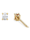 The Diamond Store oval cut lab diamond stud earrings 0.30ct, imported from the UK