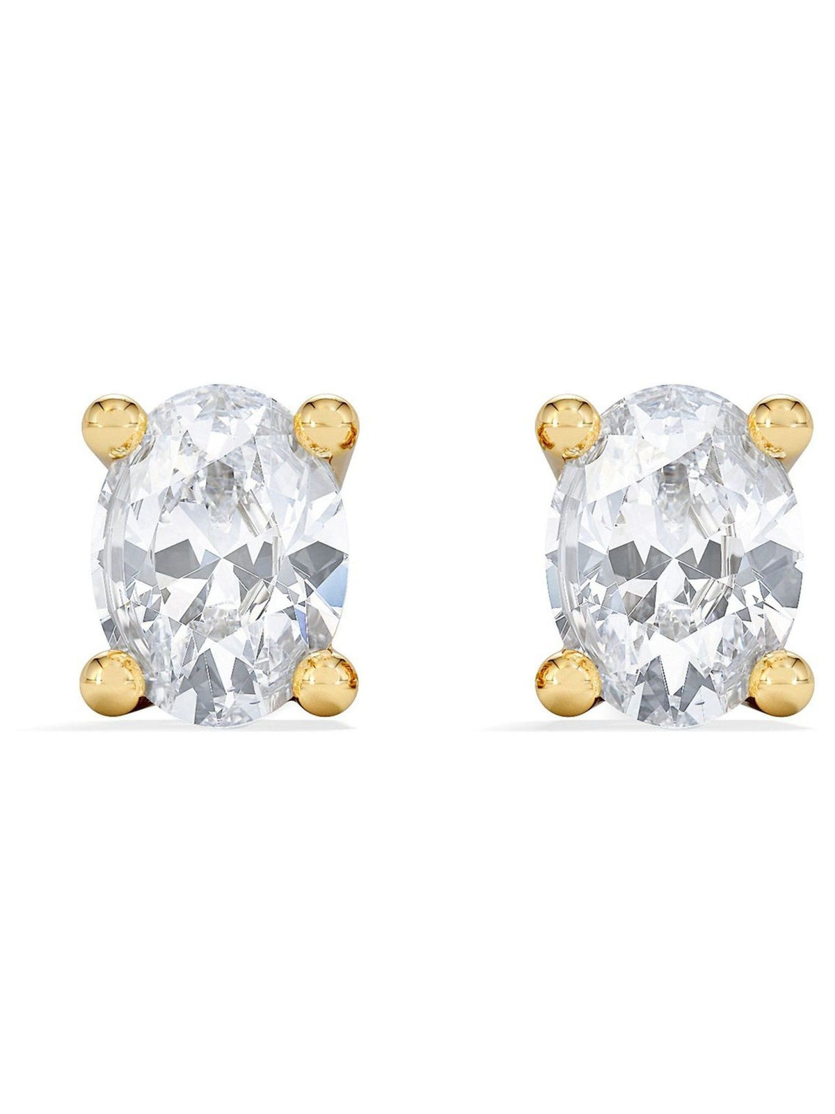 The Diamond Store oval cut lab diamond stud earrings 0.30ct, imported from the UK